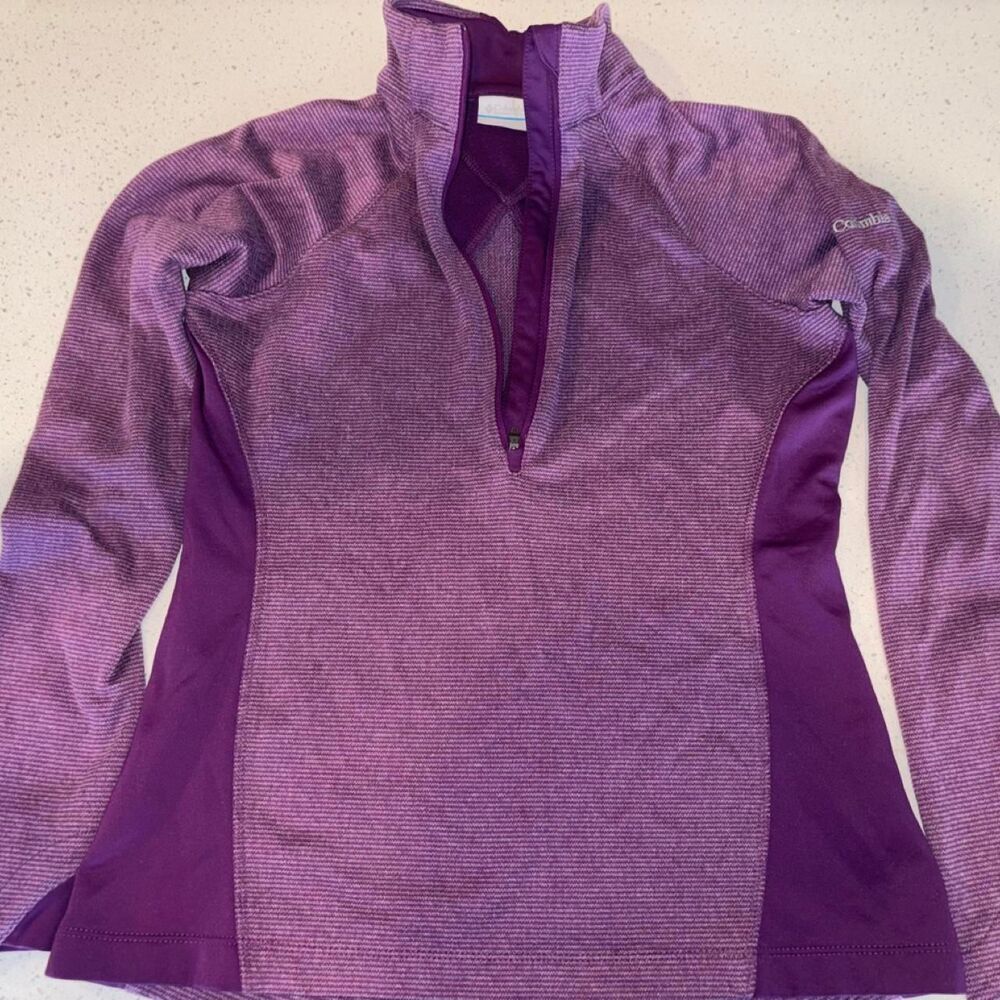 Columbia Women's Purple Quarterzip Sweatshirt